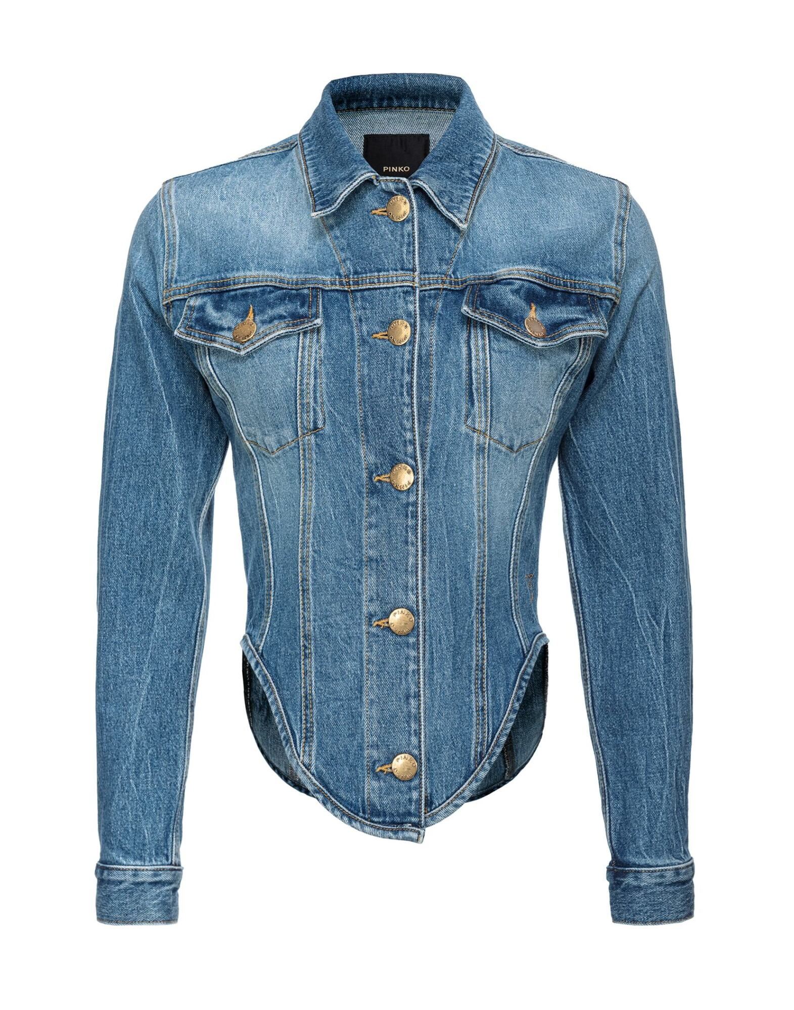 PINKO Jeansjacke/-mantel Damen Blau von PINKO