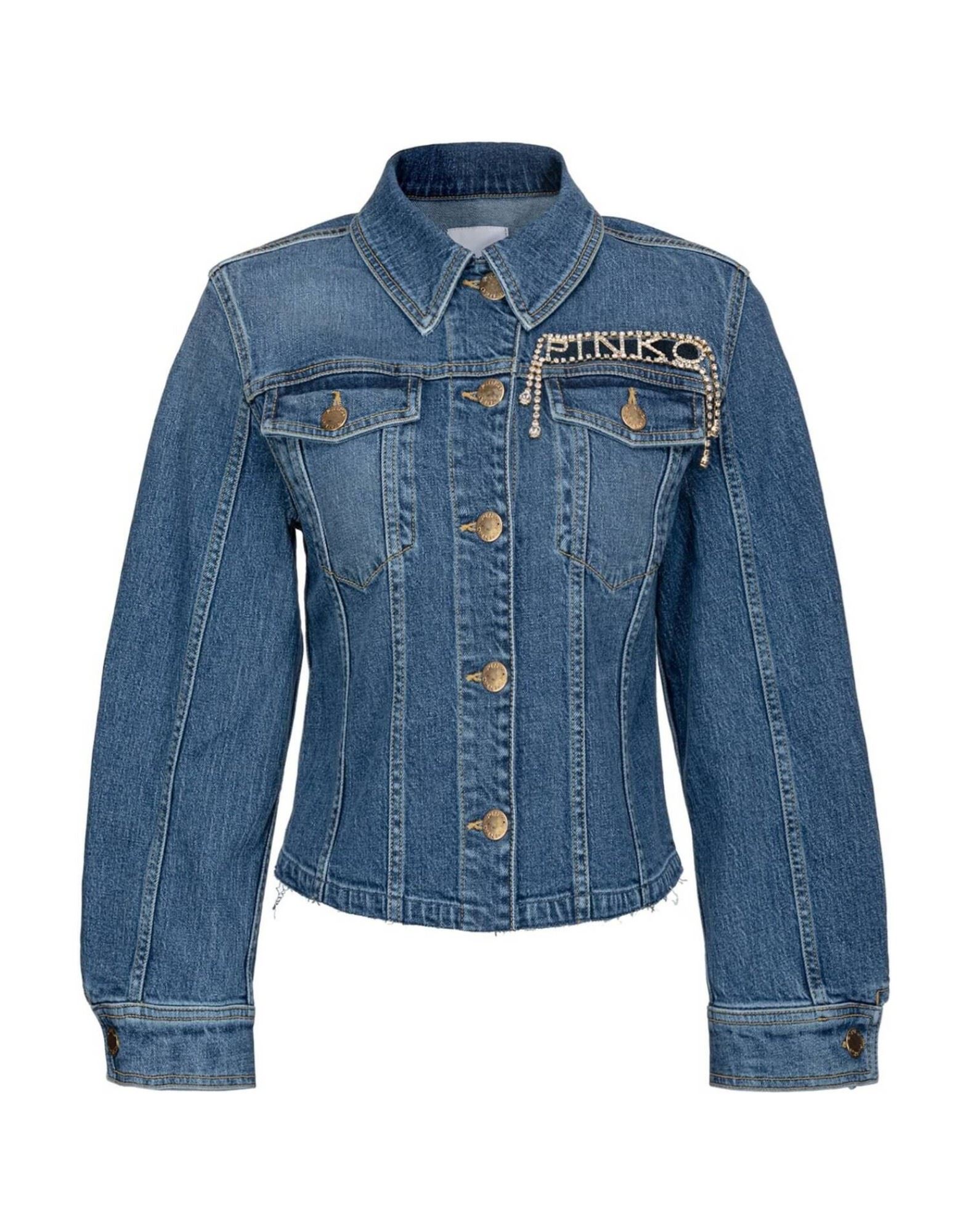 PINKO Jeansjacke/-mantel Damen Blau von PINKO