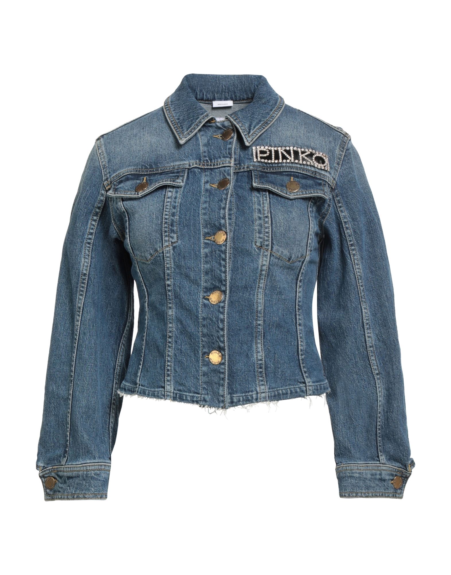 PINKO Jeansjacke/-mantel Damen Blau PINKO Jeansjacke/-mantel Damen Blau von PINKO