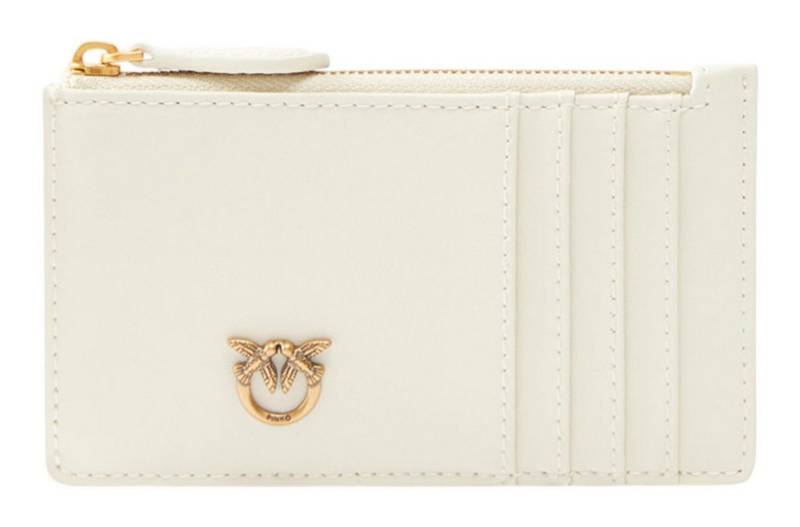 PINKO Kartenetui Cardholder Sheep Nappa Chevron, aus echtem Rindsleder von PINKO