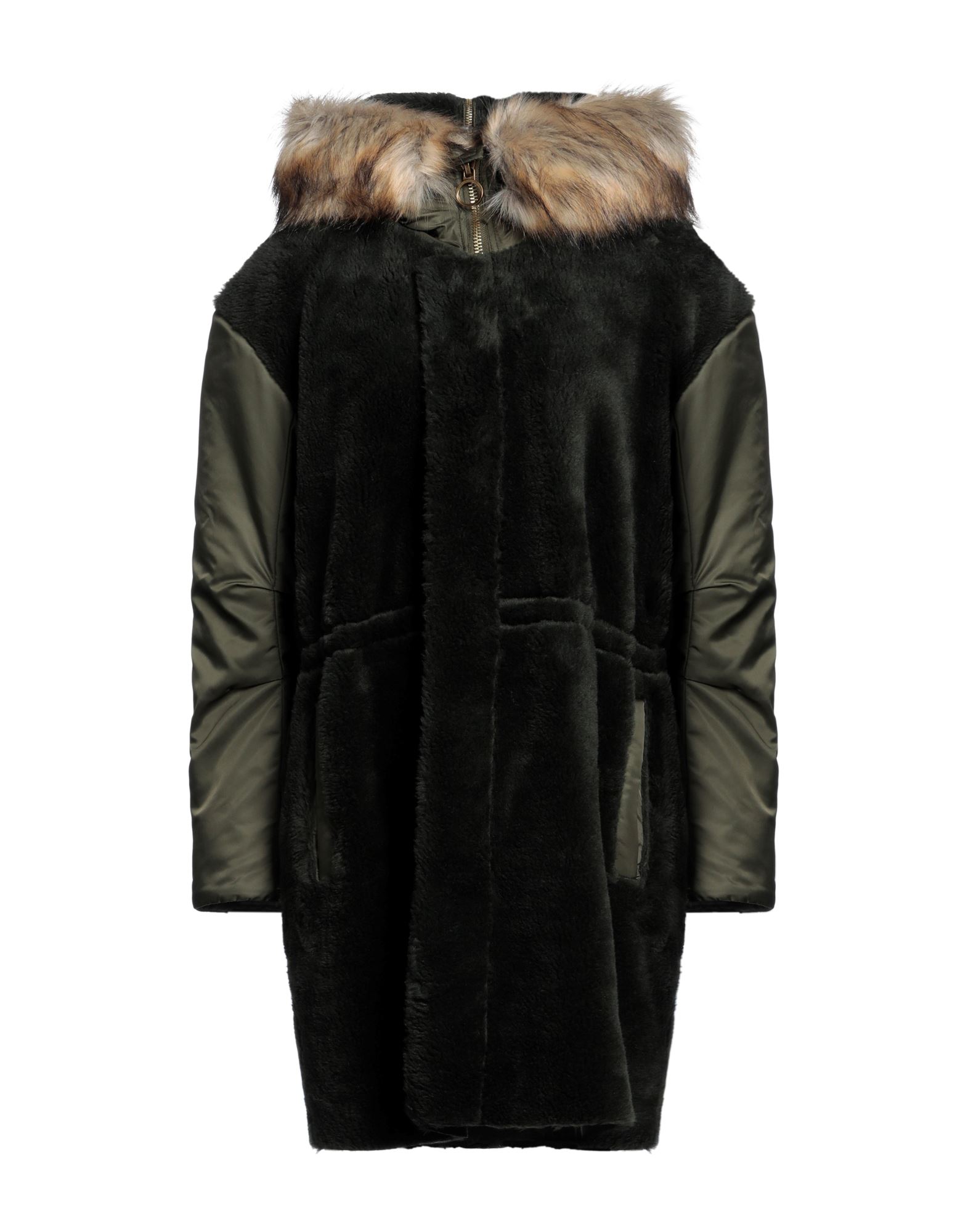 PINKO Shearling- & Kunstfell Damen Dunkelgrün von PINKO