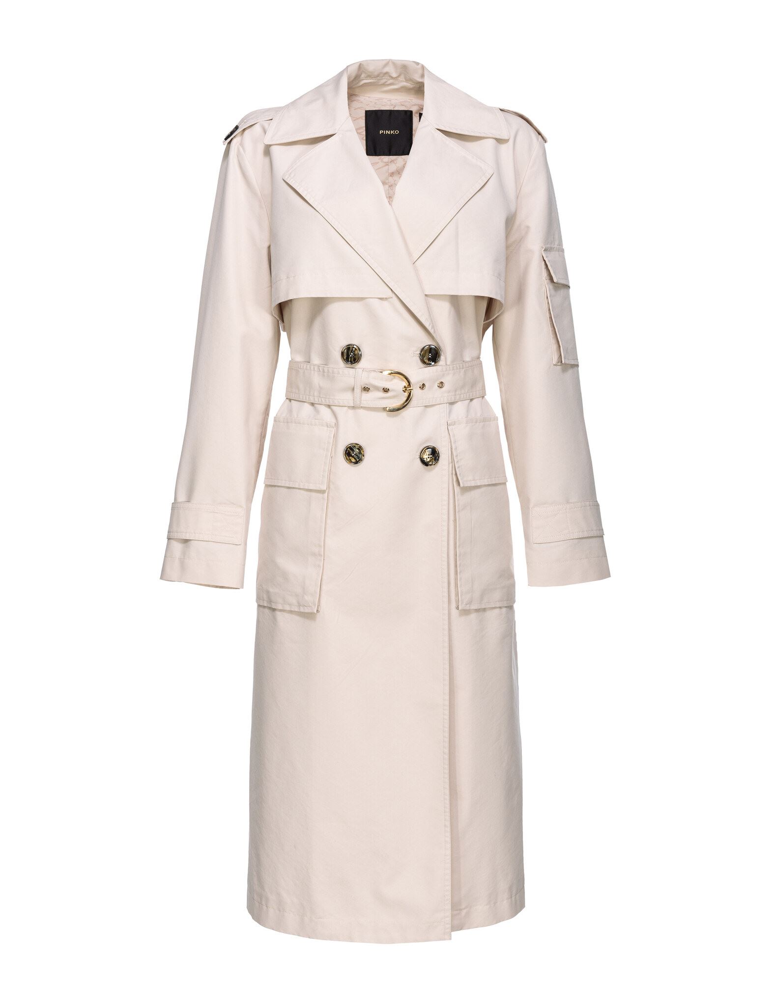 PINKO Jacke, Mantel & Trenchcoat Damen Beige von PINKO