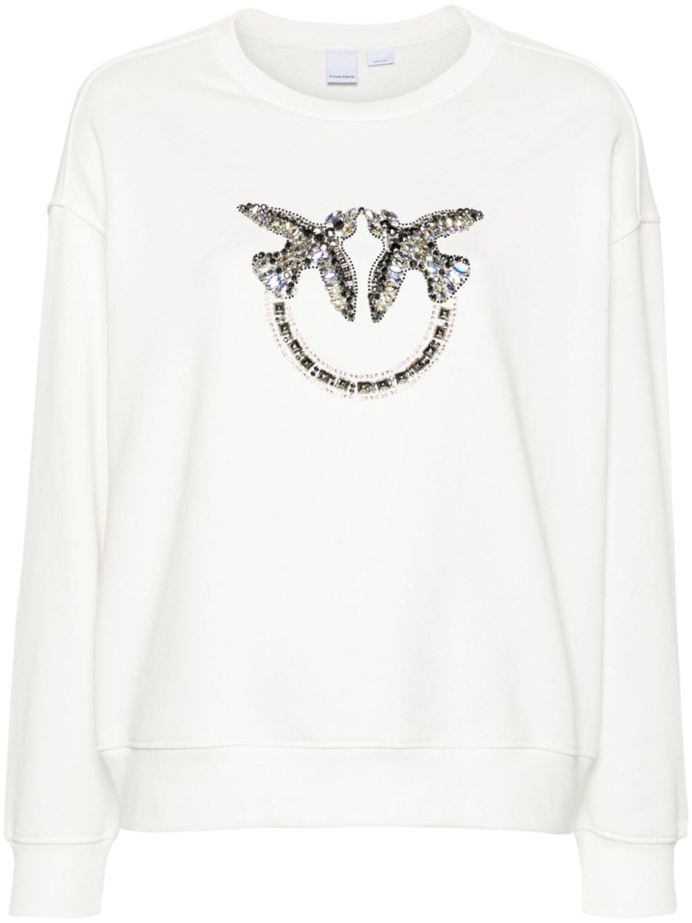 PINKO Love Birds Sweatshirt - Weiß von PINKO