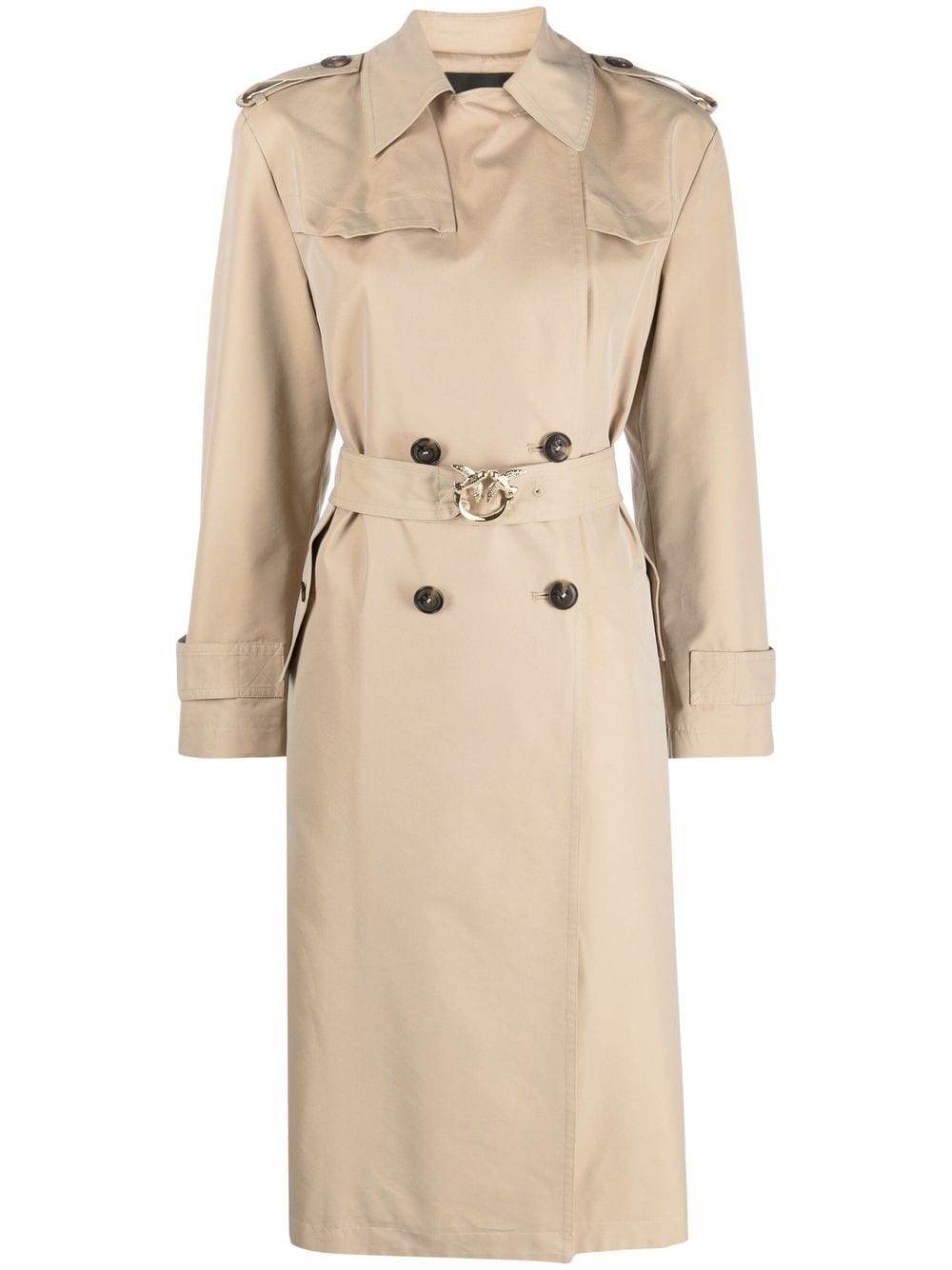 PINKO Trenchcoat mit Schnalle - Braun von PINKO