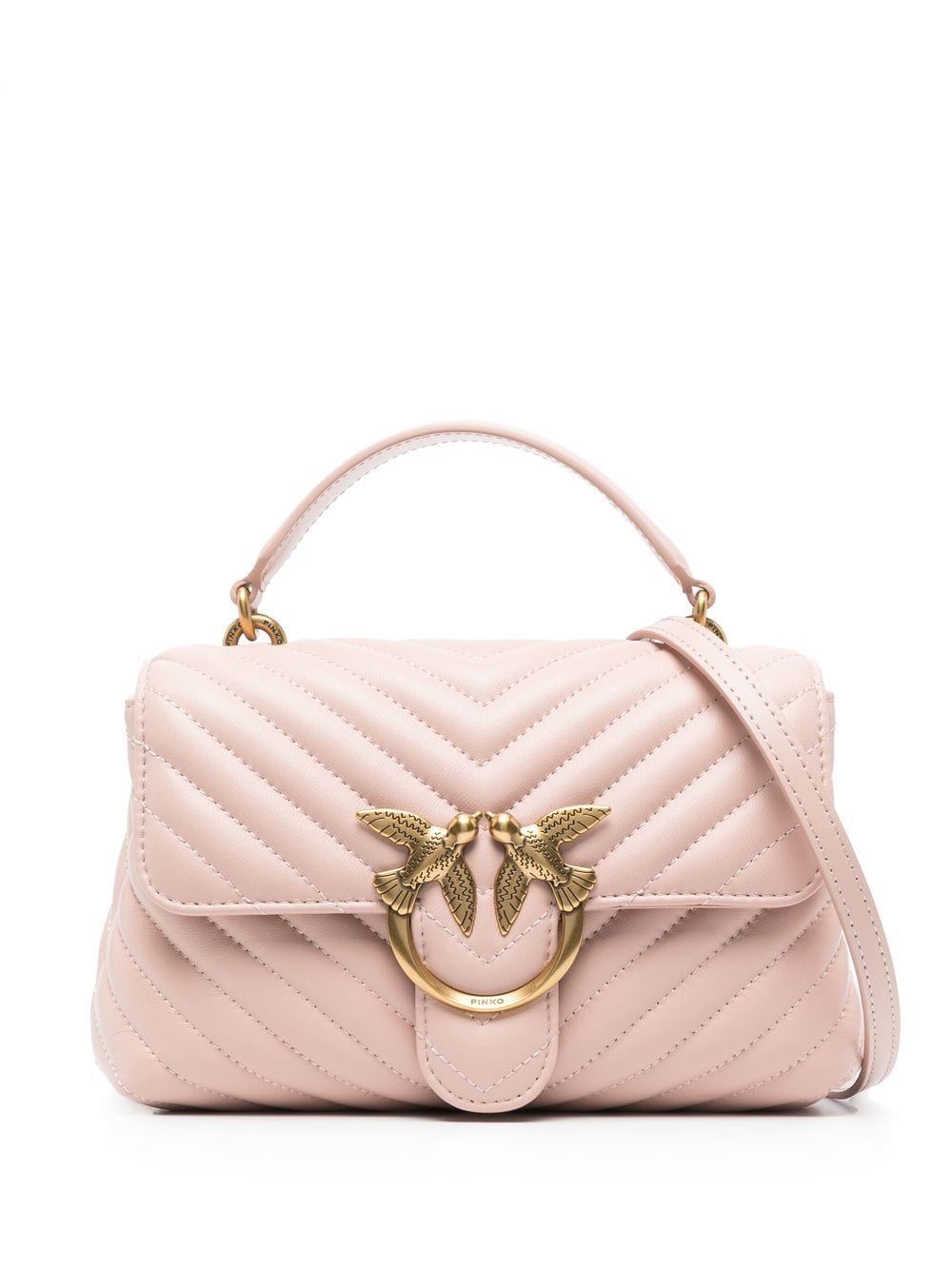 PINKO Mini Love Tasche - Rosa von PINKO