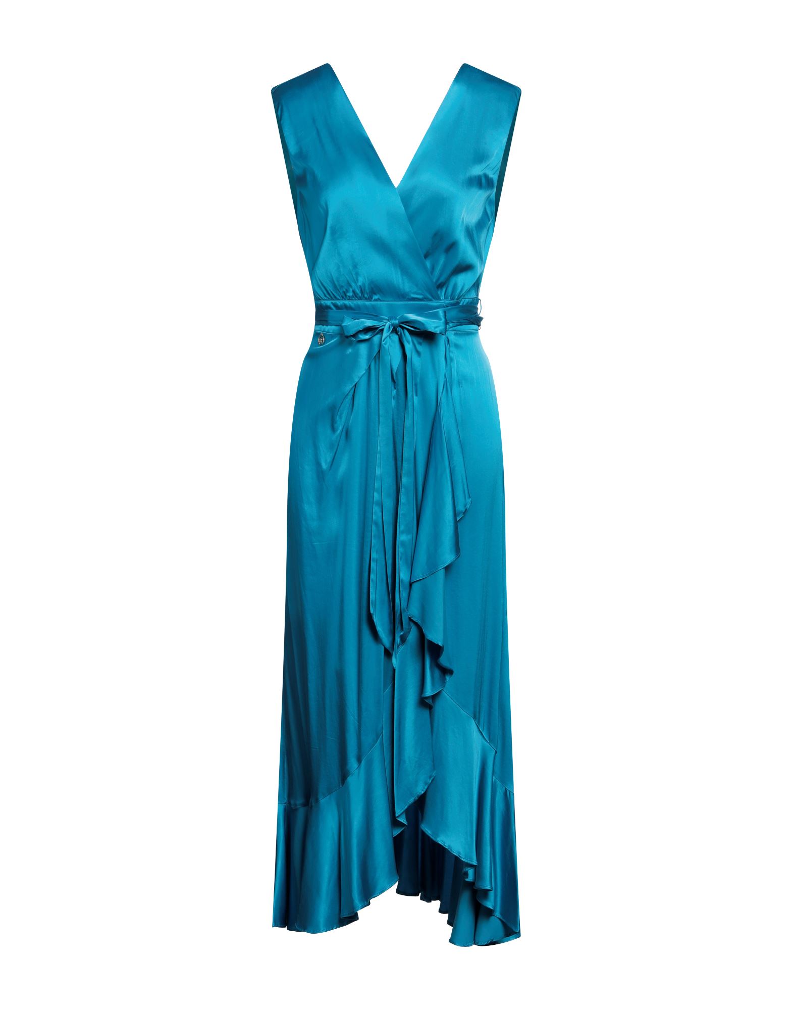 PINKO Midi-kleid Damen Azurblau PINKO Midi-kleid Damen Azurblau von PINKO