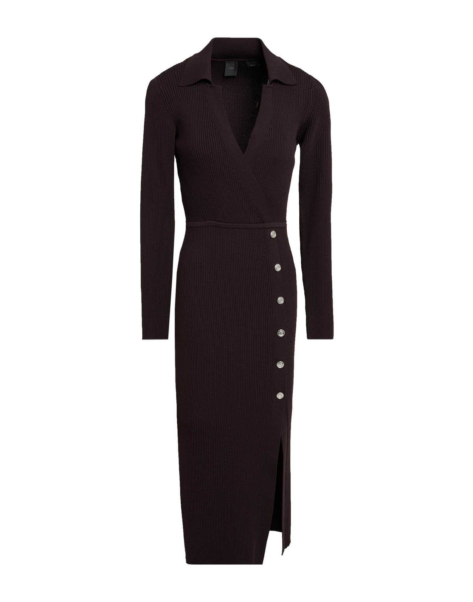 PINKO Midi-kleid Damen Dunkelbraun PINKO Midi-kleid Damen Dunkelbraun von PINKO