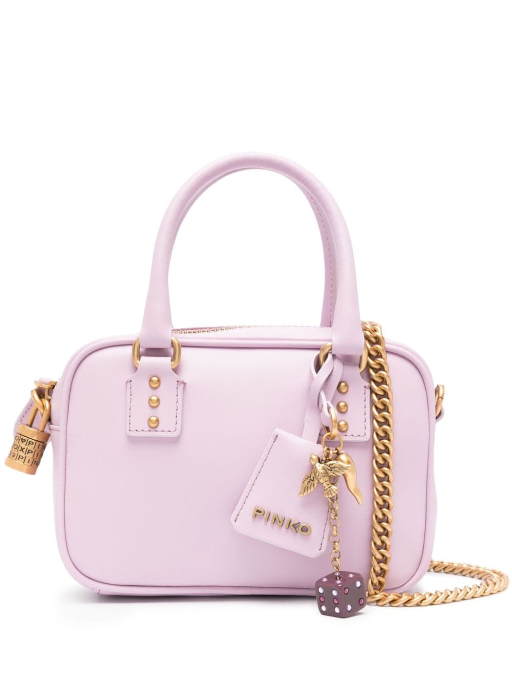 PINKO Mini Bowlingtasche - Violett von PINKO