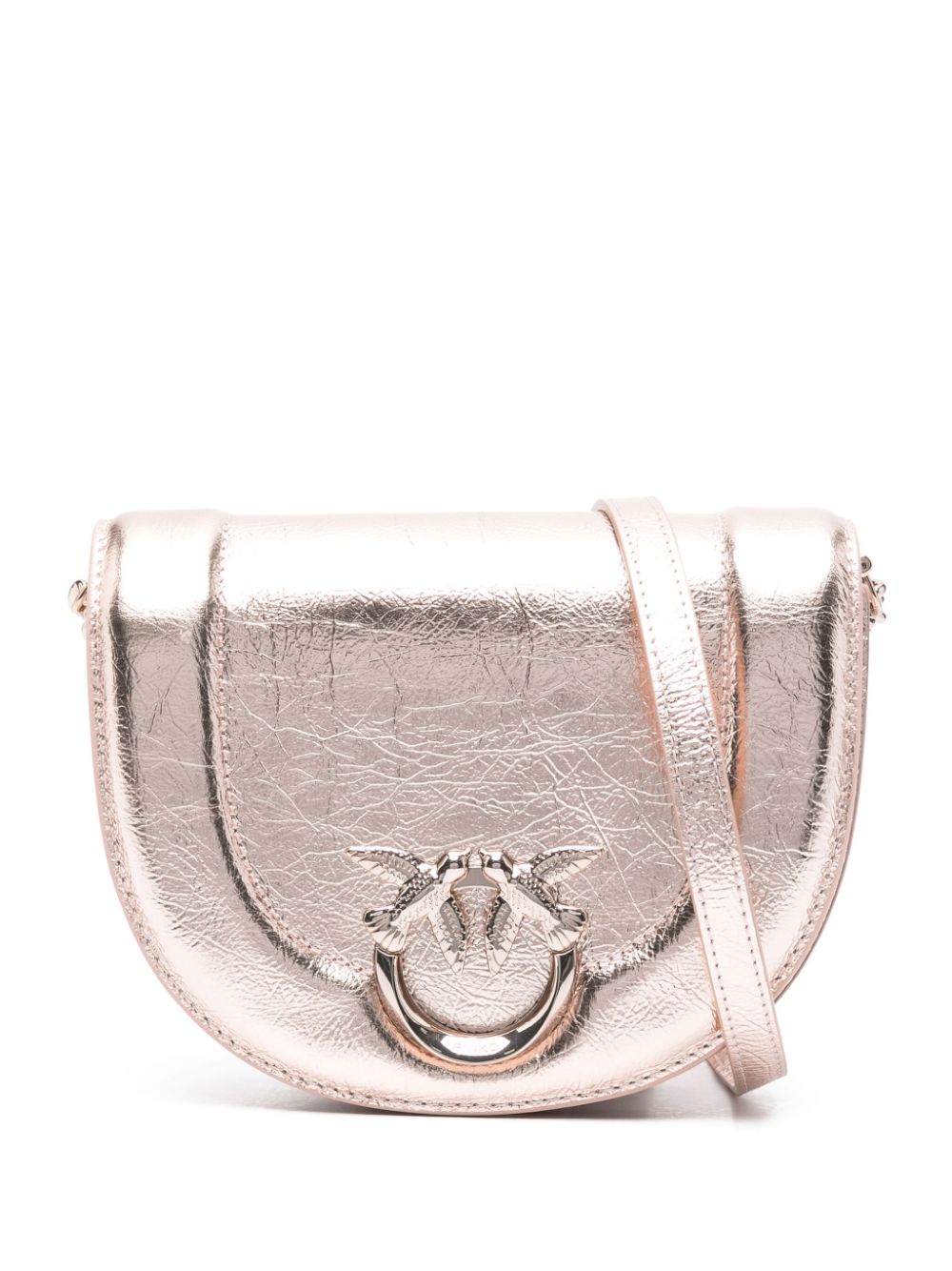 PINKO Mini Love Round Click Schultertasche - Rosa von PINKO