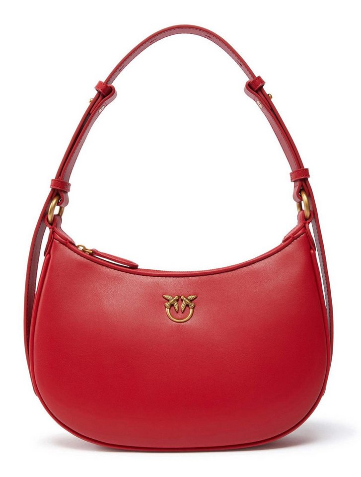 PINKO Schultertasche Half-Moon Mini Bag, aus echtem Rindsleder von PINKO