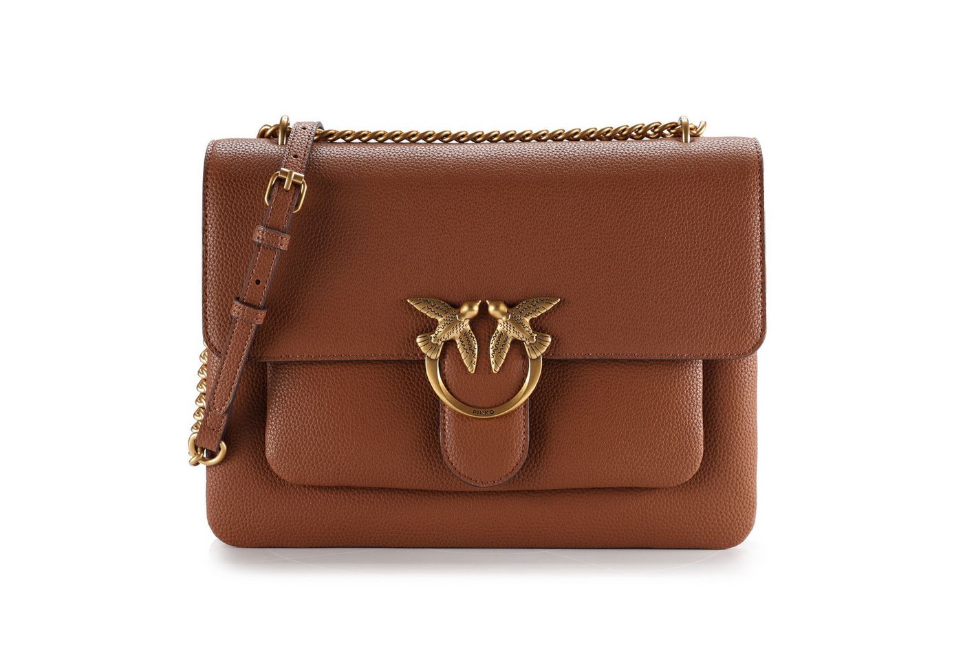 PINKO Schultertasche Love One, Leder von PINKO