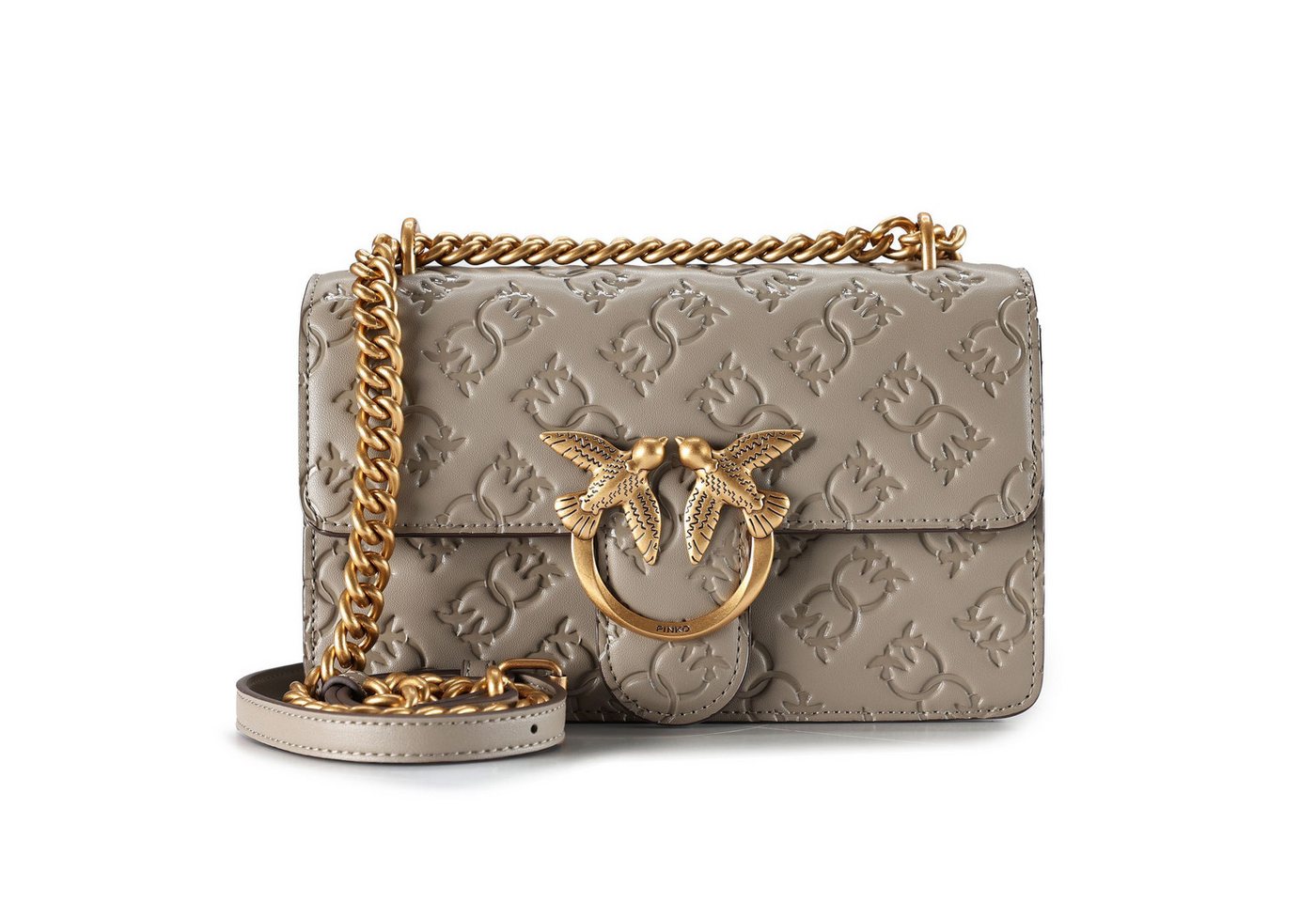 PINKO Schultertasche Love One, Leder von PINKO