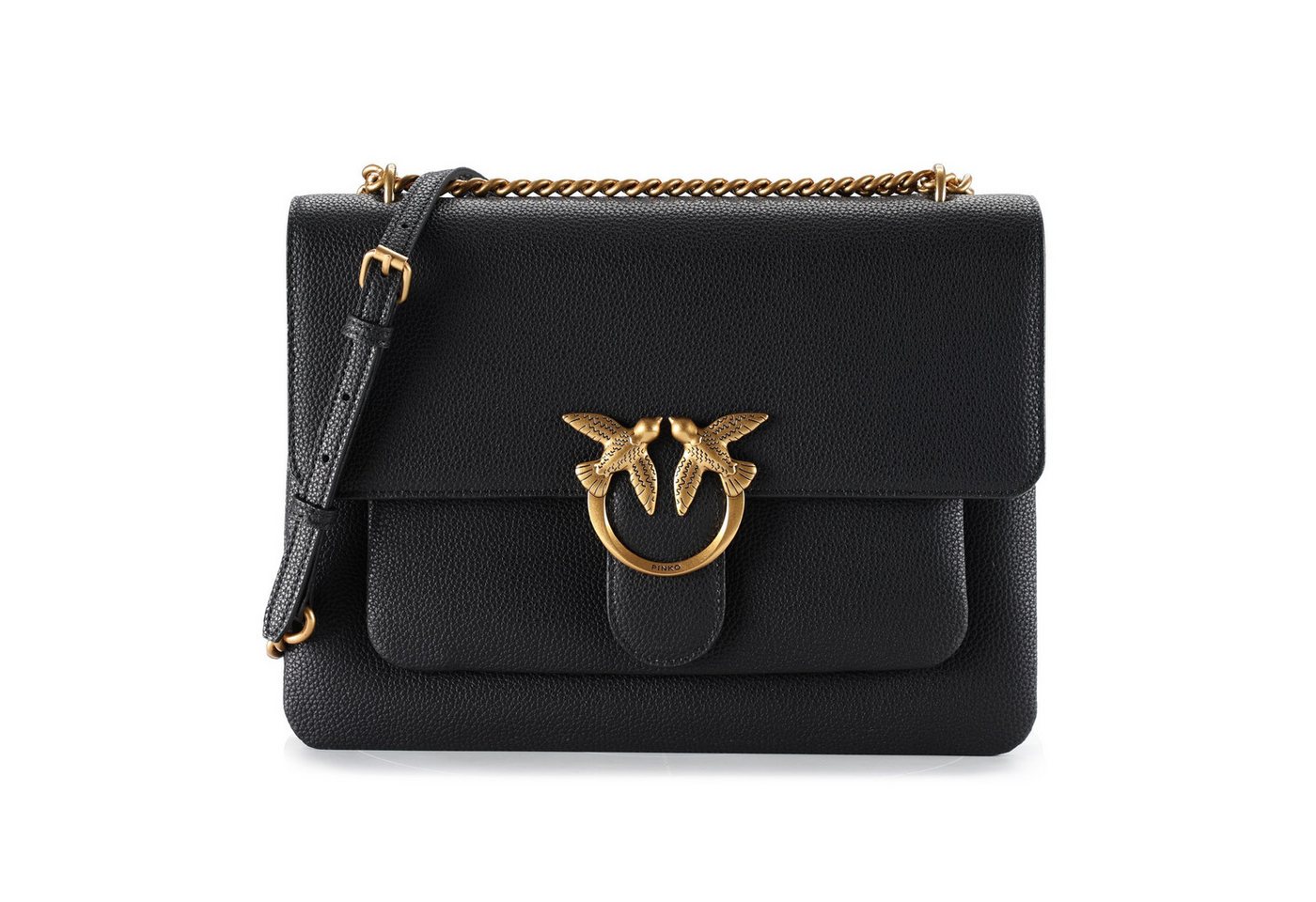 PINKO Schultertasche Love One, Leder von PINKO