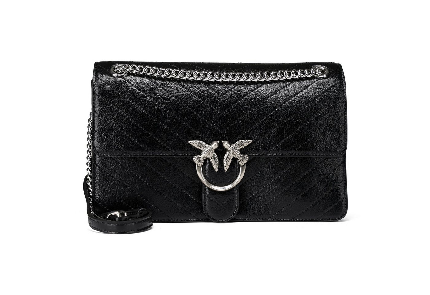 PINKO Schultertasche Love One, Leder von PINKO