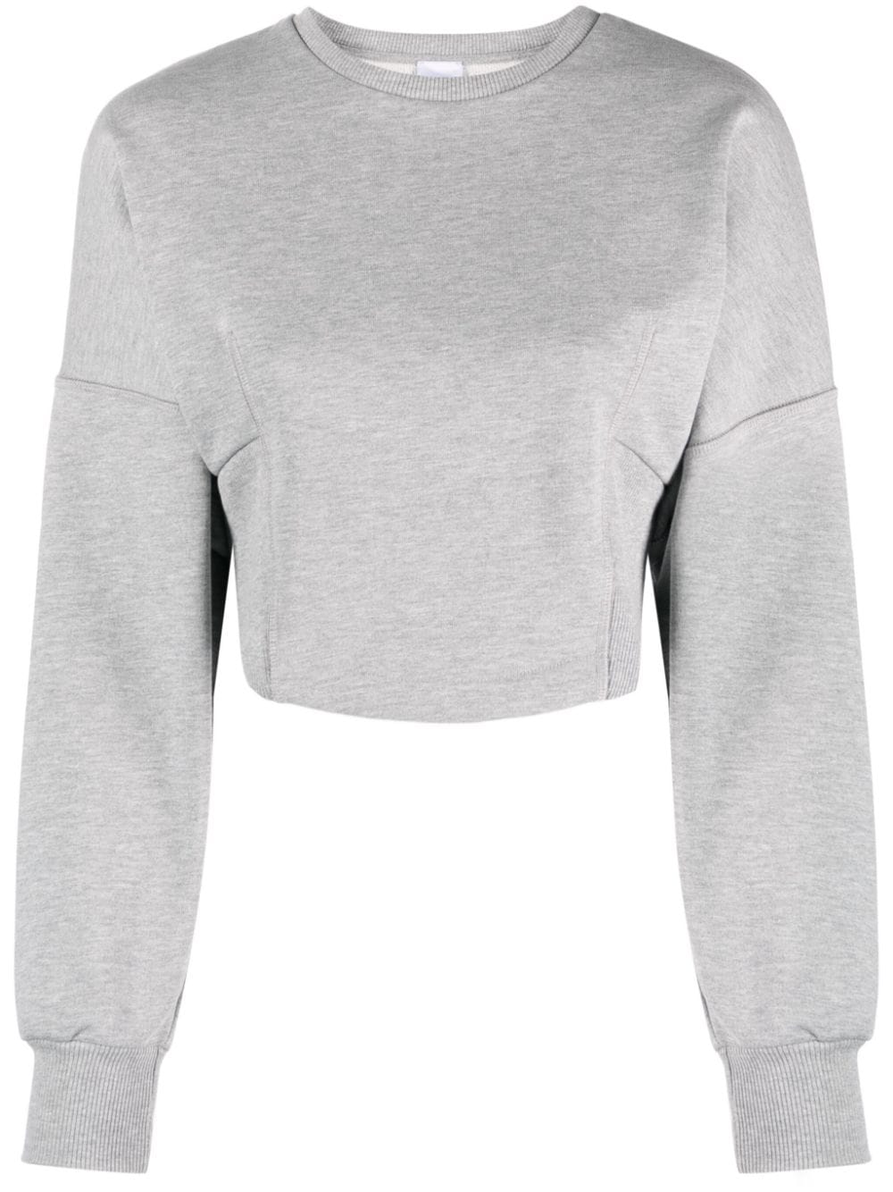 PINKO Sereno Cropped-Sweatshirt - Grau von PINKO