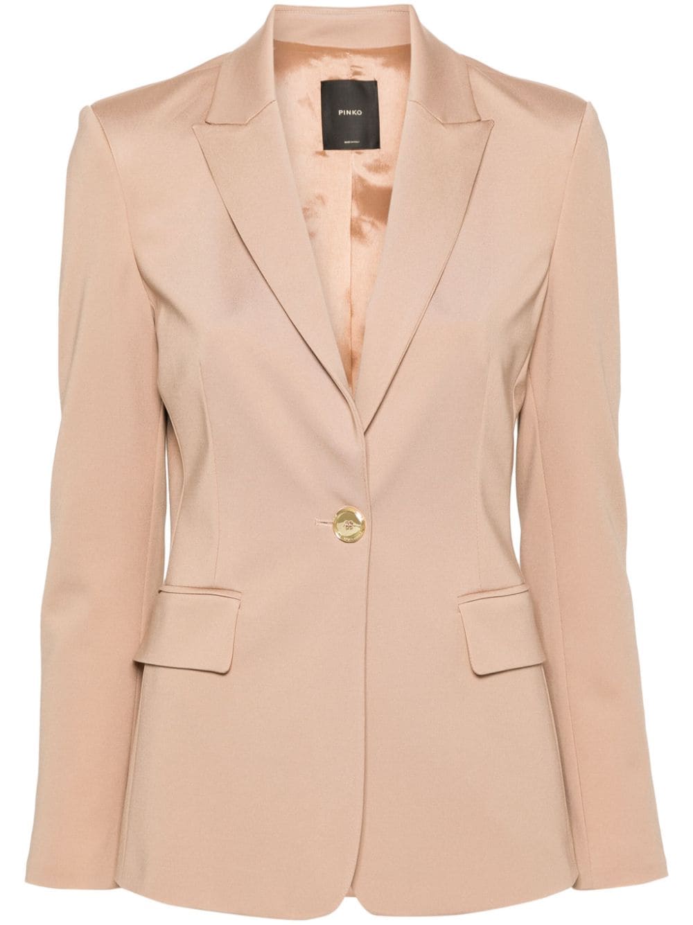 PINKO Einreihiger Signum Blazer - Braun von PINKO