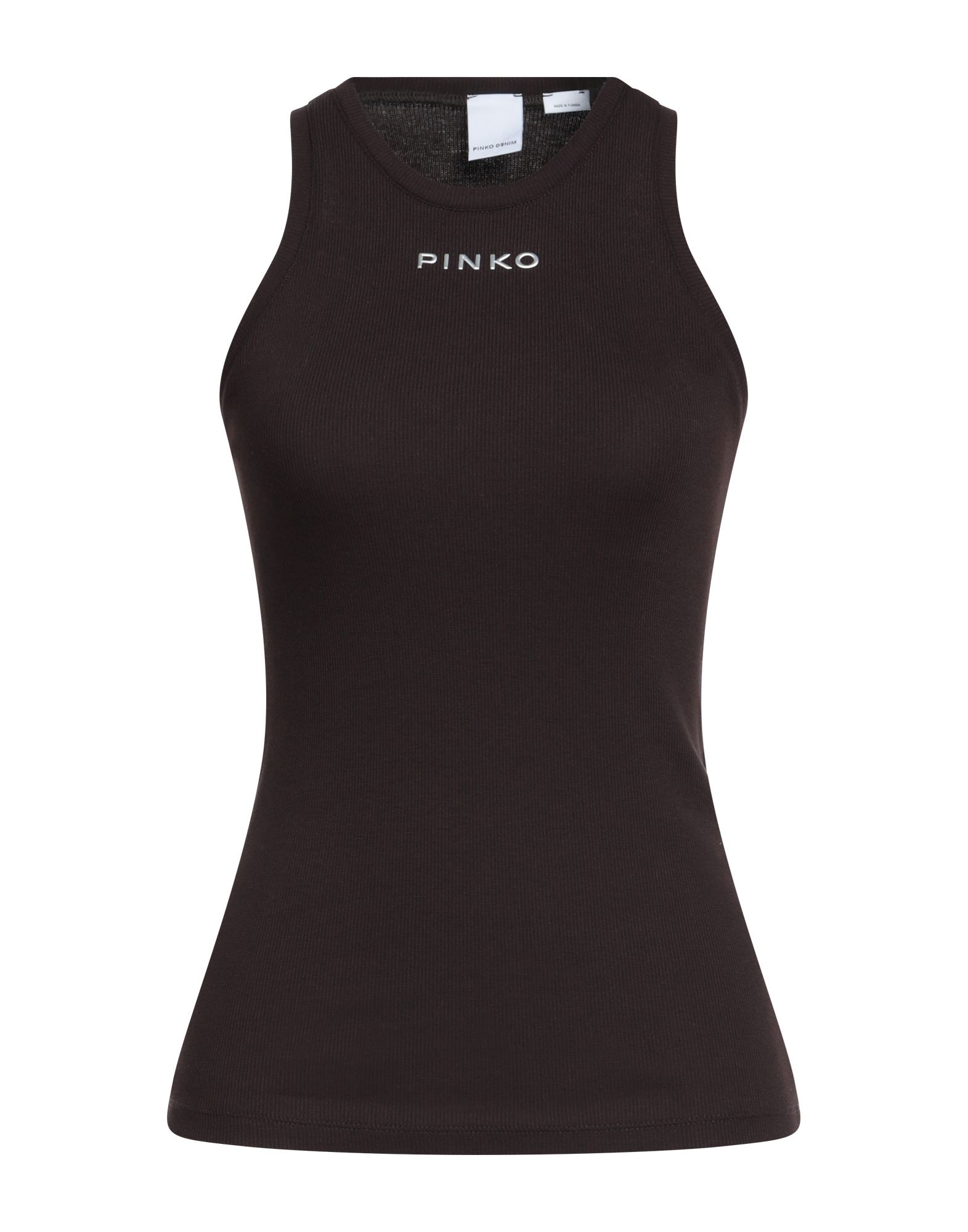 PINKO Tank Top Damen Dunkelbraun PINKO Tank Top Damen Dunkelbraun von PINKO