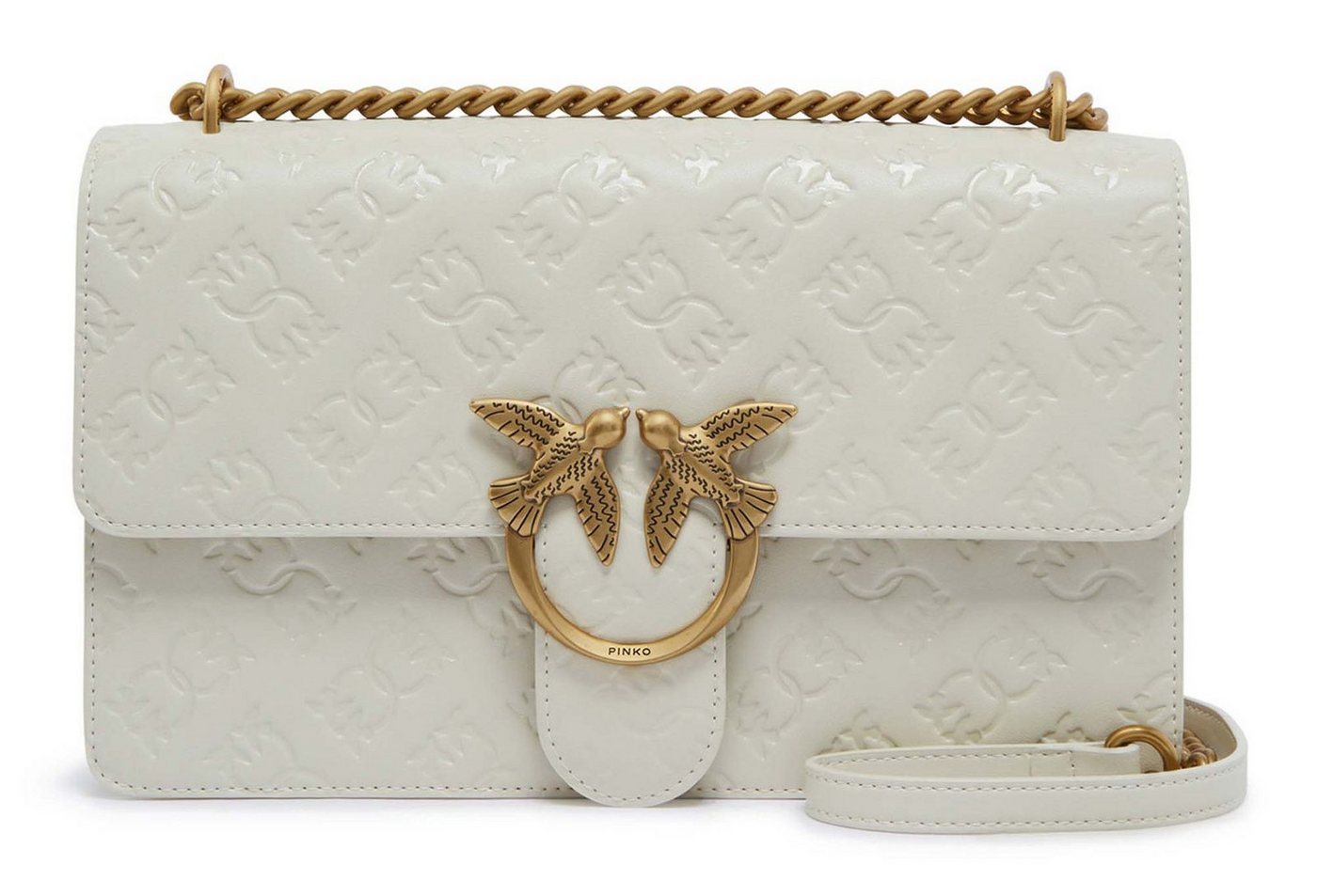 PINKO Umhängetasche Classic DC Shoulderbag, aus echtem Rindsleder von PINKO