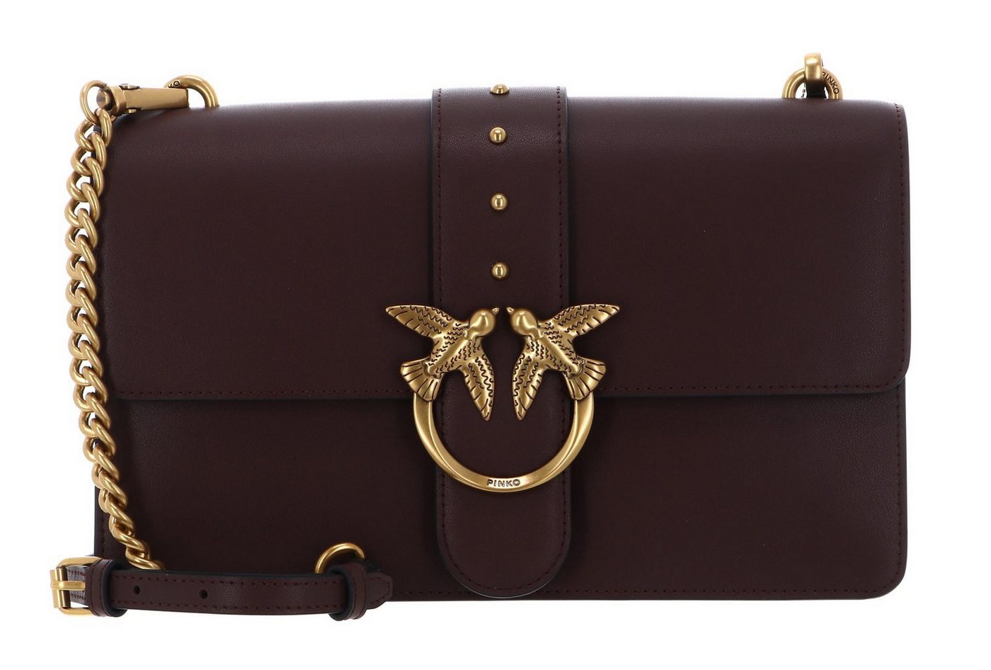 PINKO Umhängetasche Classic ST. CL., aus echtem Rindsleder von PINKO