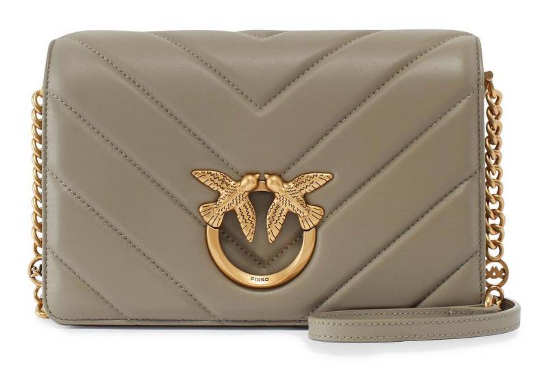 PINKO Umhängetasche Classic Sheep Nappa Big Chevron, aus echtem Schafsleder von PINKO