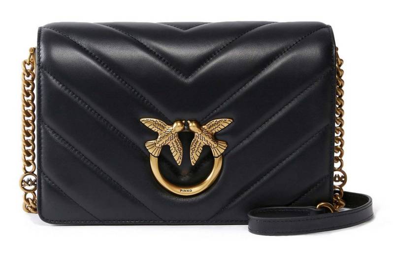 PINKO Umhängetasche Classic Sheep Nappa Big Chevron, aus echtem Schafsleder von PINKO