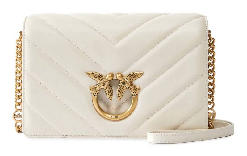 PINKO Umhängetasche Classic Sheep Nappa Big Chevron, aus echtem Schafsleder von PINKO