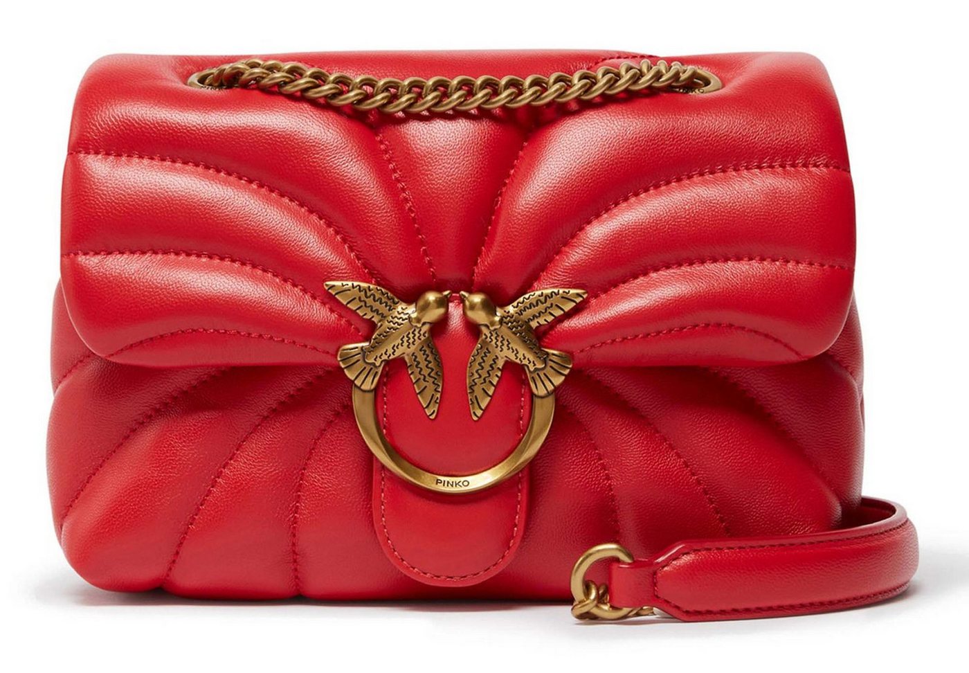 PINKO Umhängetasche Mini CL Sheep Nappa Quilt, aus echtem Schafsleder von PINKO