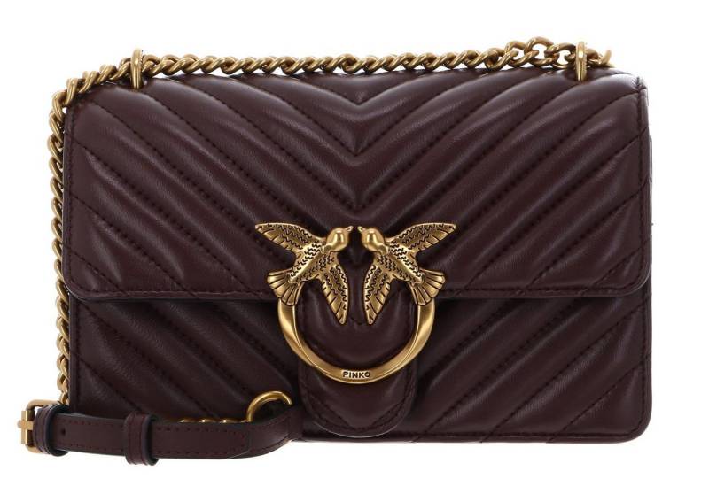 PINKO Umhängetasche Mini DC Sheep Nappa Chevron, aus echtem Schafsleder von PINKO