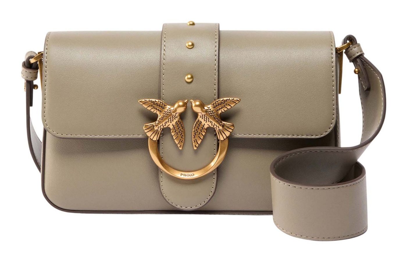 PINKO Umhängetasche Mini Slouchy FL, aus echtem Rindsleder von PINKO