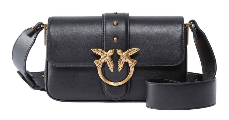 PINKO Umhängetasche Mini Slouchy FL, aus echtem Rindsleder von PINKO
