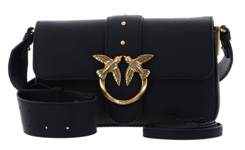 PINKO Umhängetasche Mini Slouchy FL, aus echtem Rindsleder von PINKO