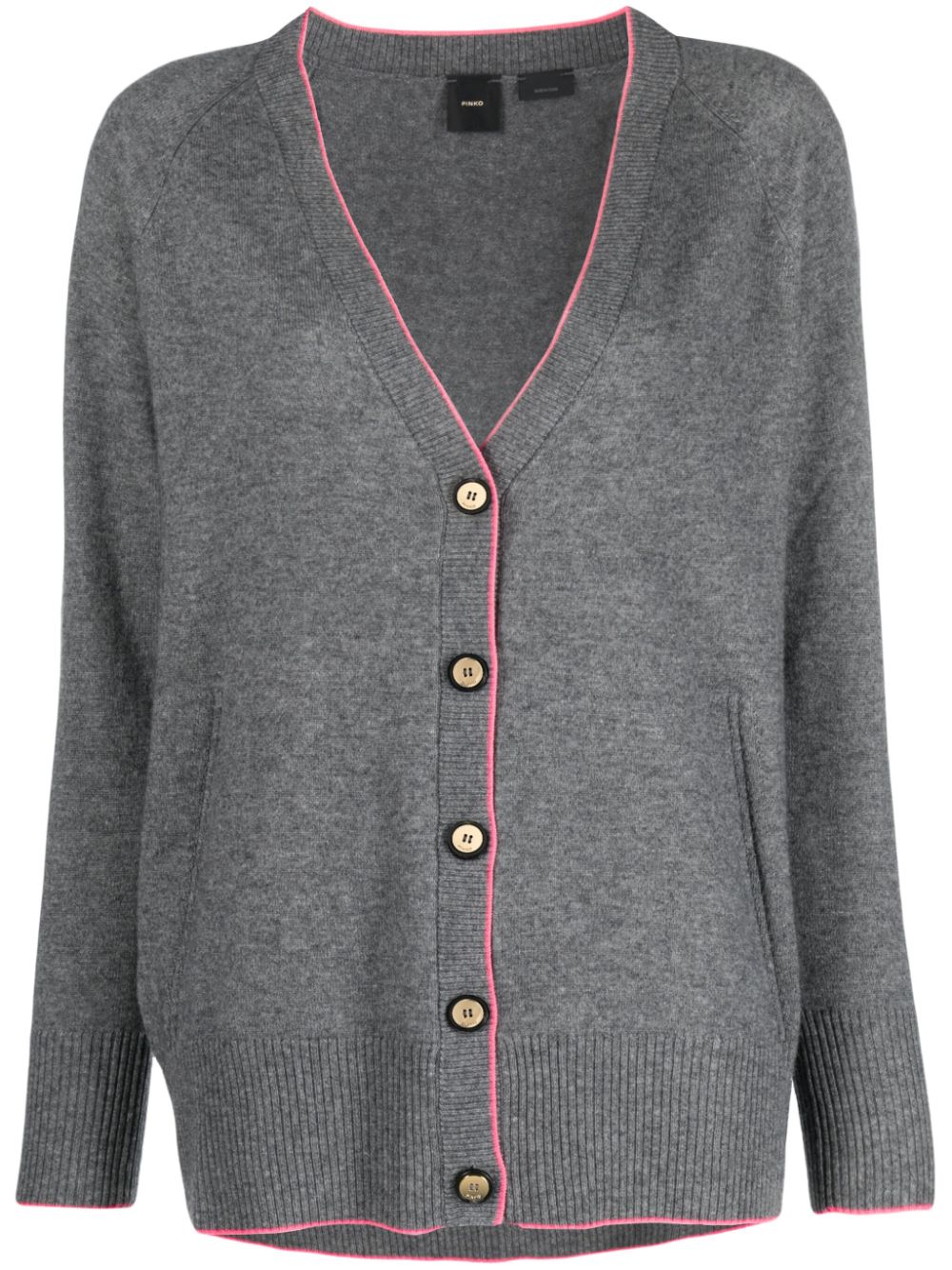 PINKO Cardigan mit V-Ausschnitt - Grau von PINKO