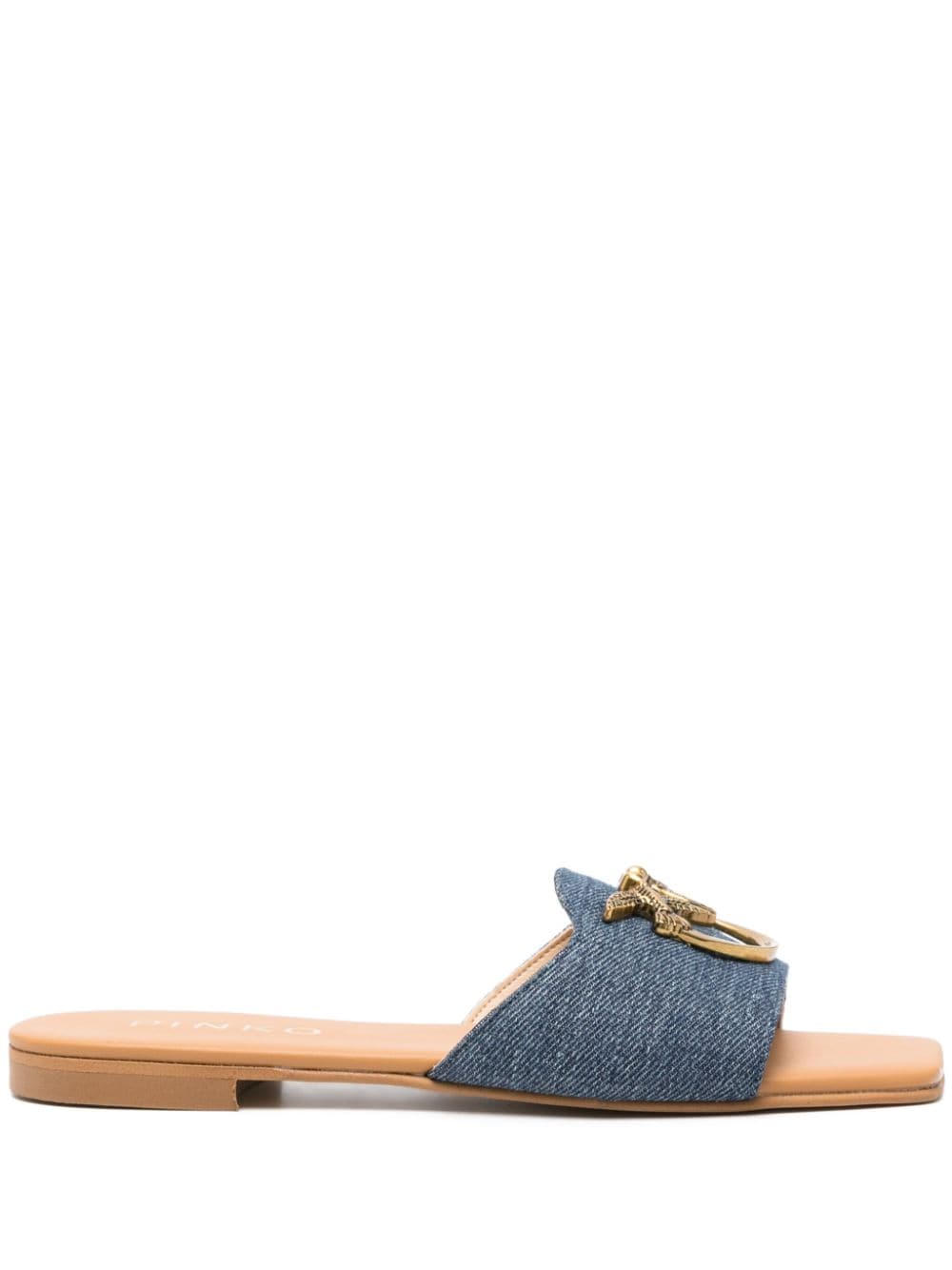 PINKO Flache Jeans-Slipper - Blau von PINKO