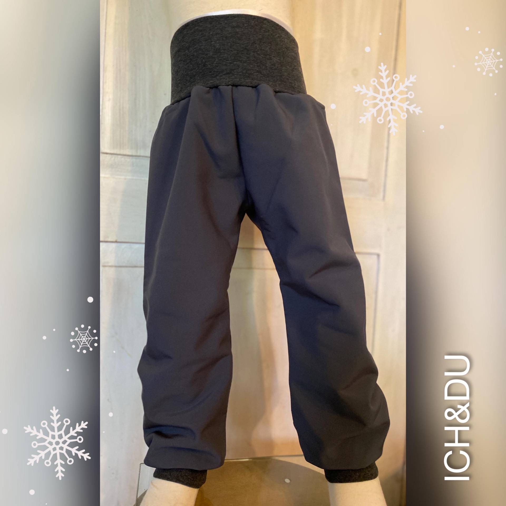 Softshellhose Outdoorhose Thermohose Regenhose Schneehose Hose Pumphose Antrazid von PINKundFLAUSCHIG