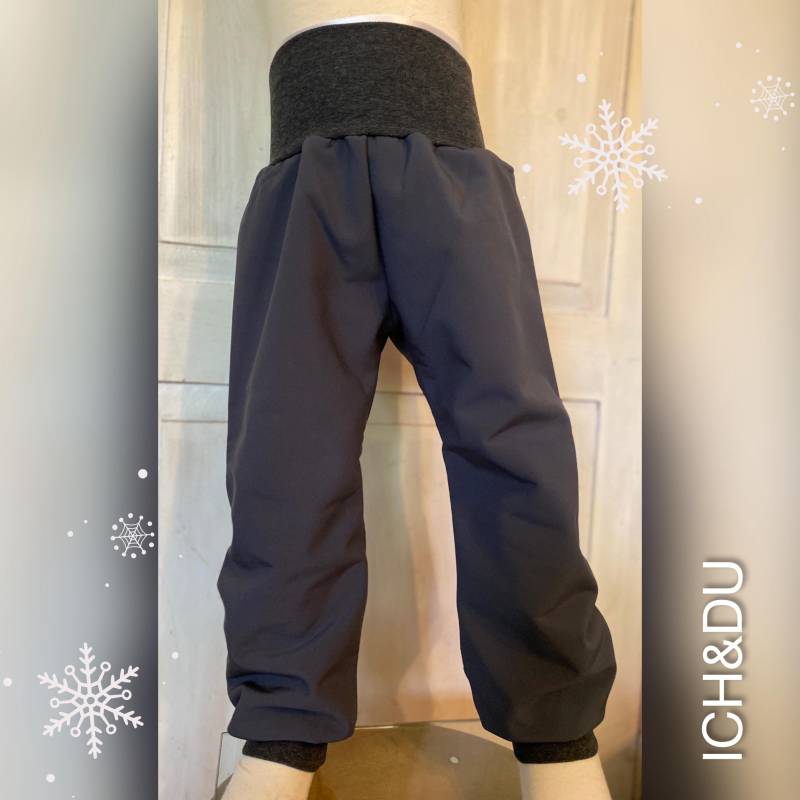 Softshellhose Outdoorhose Thermohose Regenhose Schneehose Hose Pumphose Antrazid von PINKundFLAUSCHIG