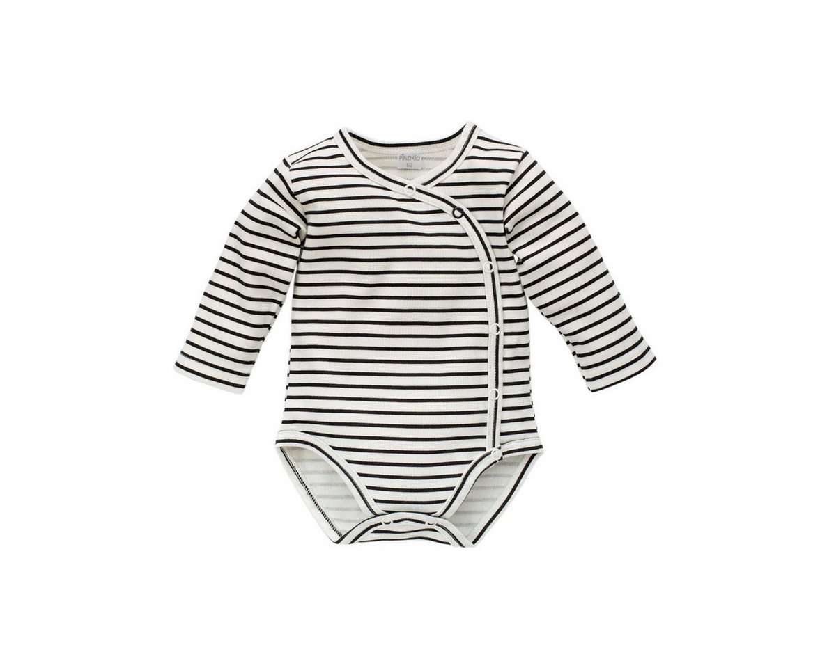 PINOKIO Langarmwickelbody Streifen Unisex Kinder (1-tlg) Langarm Einteiler, Body, Longsleeve-Body, Bodysuit, Stretchbody von PINOKIO