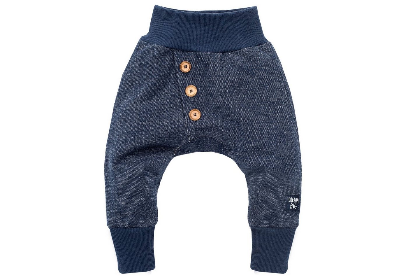 PINOKIO Pumphose Haremshose Babyhose strukturiert lange Schlupfhose (1-tlg) DREAM BIG Patch von PINOKIO