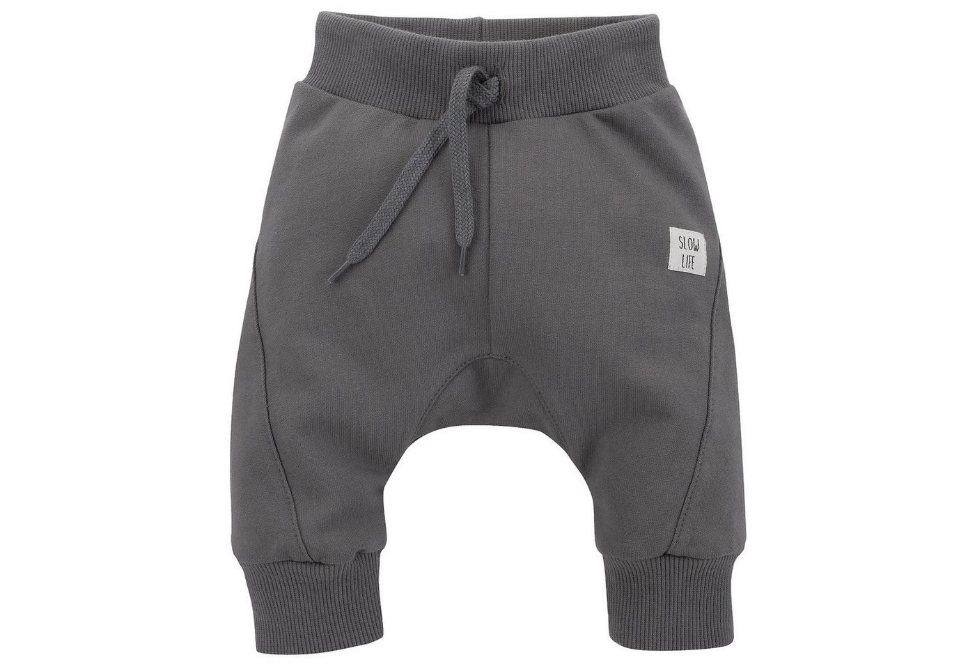 PINOKIO Pumphose Haremshose Schlupfhose » lange Babyhose Pumphose (1-tlg) SLOW LIFE Patch, unifarben, schräg verlaufende dicke Nähte von PINOKIO