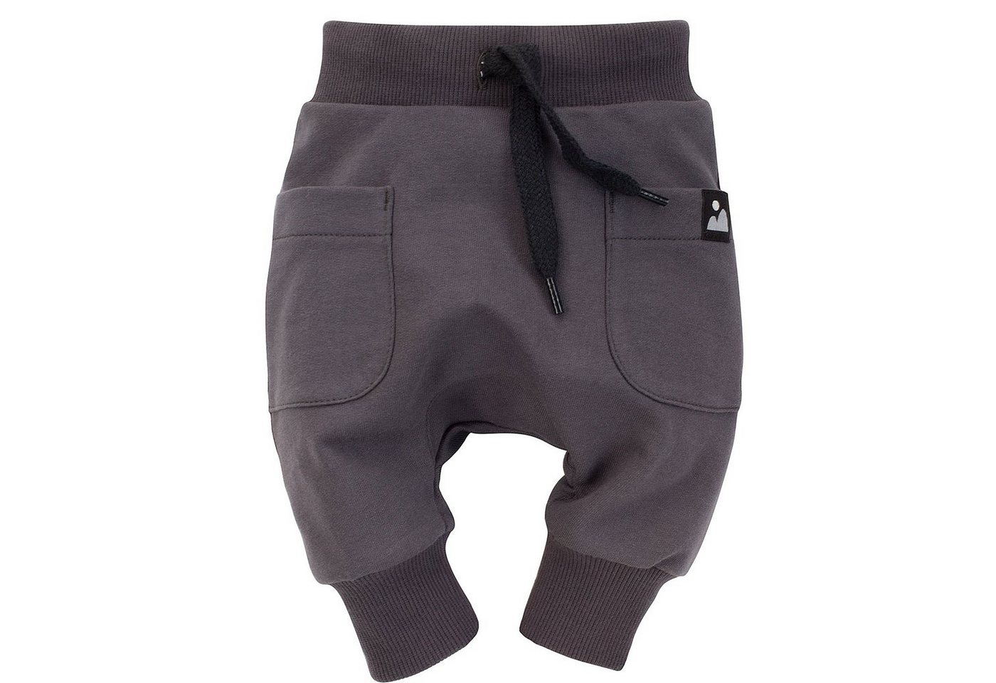 PINOKIO Pumphose Haremshose Schlupfhose unifarben » lange Babyhose (1-tlg) BERGE Patch, große Taschen, breiter Komfortbund mit Kordel, breite Bündchen von PINOKIO