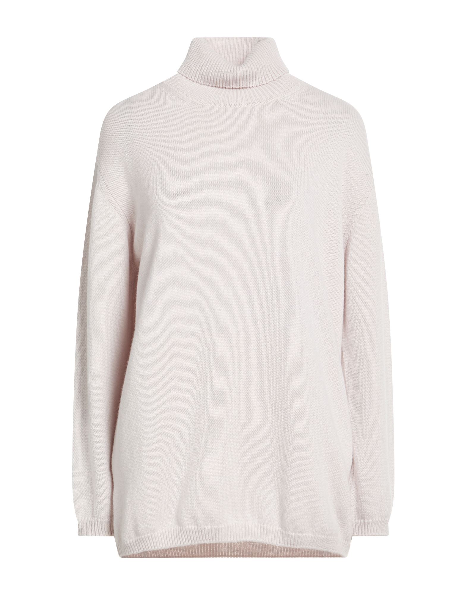 PINORO Rollkragenpullover Damen Hellgrau von PINORO