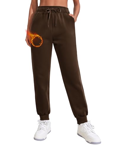 PINSPARK Damen Jogginghose Baggy Sporthose Baumwolle Freizeithose Lang Casual Sweatpants Herbst Outdoor Trainingshose Fitness Weites Bein Yogahose XXL Braun PINSPARK Damen Jogginghose Baggy Sporthose Baumwolle Freizeithose Lang Casual Sweatpants Herbst Outdoor Trainingshose Fitness Weites Bein Yogahose XXL Braun von PINSPARK