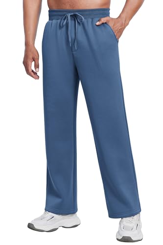 PINSPARK Herren Jogginghose Winter Fleece Trainingshose Sweathose Lange Thermo Warme Sporthose mit Taschen von PINSPARK