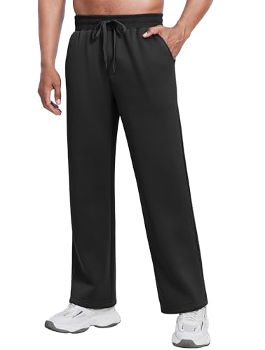PINSPARK Herren Jogginghose Winter Fleece Trainingshose Sweathose Lange Thermo Warme Sporthose mit Taschen von PINSPARK