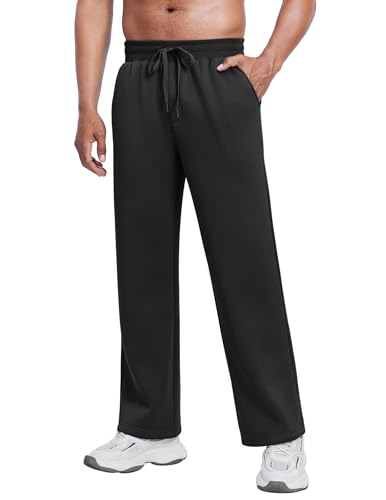 PINSPARK Herren Jogginghose Winter Fleece Trainingshose Sweathose Lange Thermo Warme Sporthose mit Taschen von PINSPARK