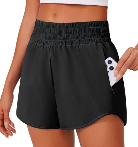 PINSPARK Sporthose Damen Hohe Taille Kurz Laufshorts 2 in 1 Running Shorts Workout Gym Yogahose Kurz Bermuda Shorts Locker Wanderhose Schwarz XXL PINSPARK Sporthose Damen Hohe Taille Kurz Laufshorts 2 in 1 Running Shorts Workout Gym Yogahose Kurz Bermuda Shorts Locker Wanderhose Schwarz XXL von PINSPARK