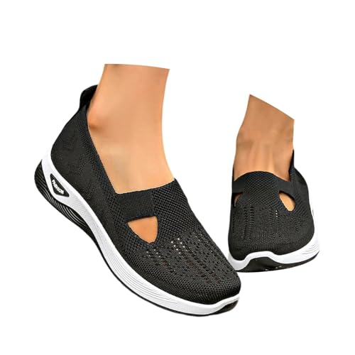 PINTUTU Slip On Sneakers Damen Orthopädische Schuhe Leicht Mesh Sportschuhe Atmungsaktiv Turnschuhe Walkingschuhe Gym Fitness Laufschuhe Running Walking Straßenlaufschuhe Bequme Schlupfschuhe Leichte von PINTUTU