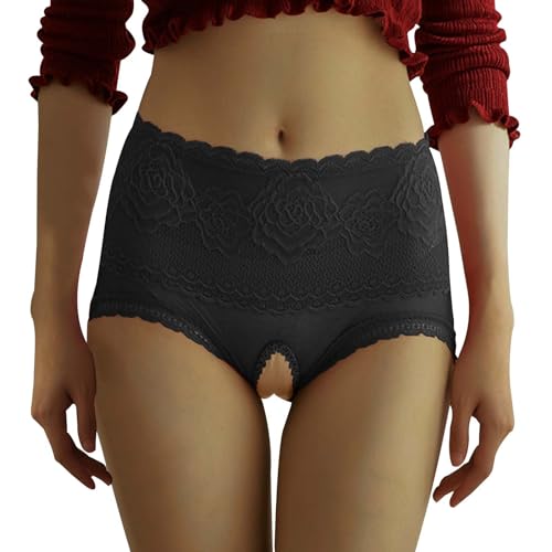 PINTUTU Tangas - Erotische UnterwäSche Damen Slip Mit öFfnung Damen Gstring Ouvert String Frau Desouses für Frauen Sexy Offener Schritt Sexy Thongs String Pantys Erotisch Offen von PINTUTU