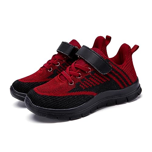 PINTUTU Turnschuhe Jungen Mädchen Leicht Sportschuhe - Sneaker Kinder Atmungsaktiv Mesh Hallenschuhe Outdoor Laufschuhe Modische Schuhe rutschfest Kinderschuhe Freizeitschuhe Tennisschuhe 28-40 von PINTUTU