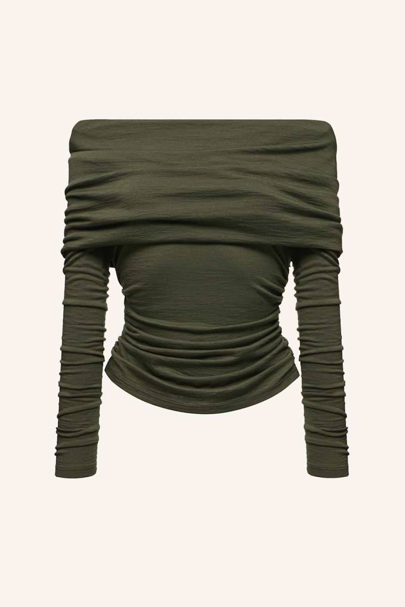Pinxit Pullover Off-The-Shoulder-Pullover gruen Pinxit Pullover Off-The-Shoulder-Pullover gruen von PINXIT