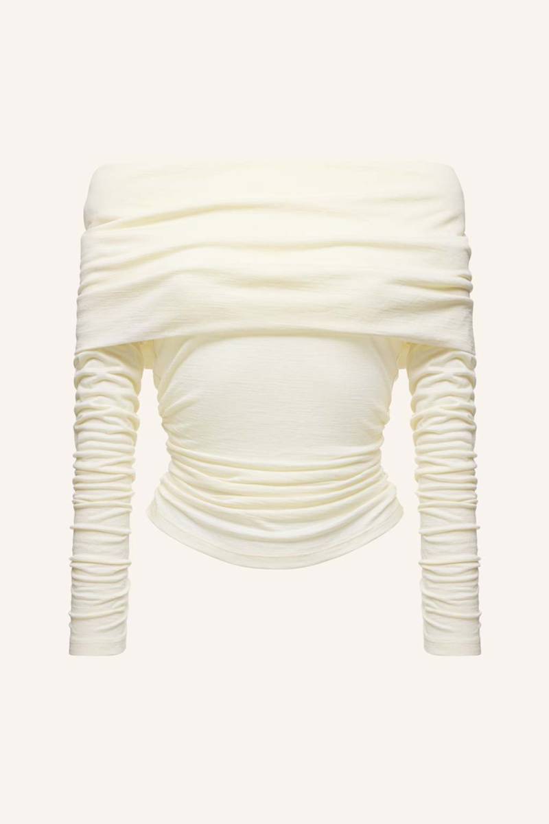 Pinxit Pullover Off-The-Shoulder-Pullover weiss Pinxit Pullover Off-The-Shoulder-Pullover weiss von PINXIT